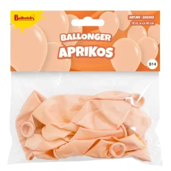 Ballonger, aprikos 30 cm 10 st