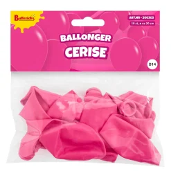 Ballonger, cerise 30 cm 10 st