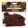 Ballonger, chokladbrun 30 cm 10 st