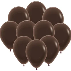 Ballonger, chokladbrun 30 cm 10 st