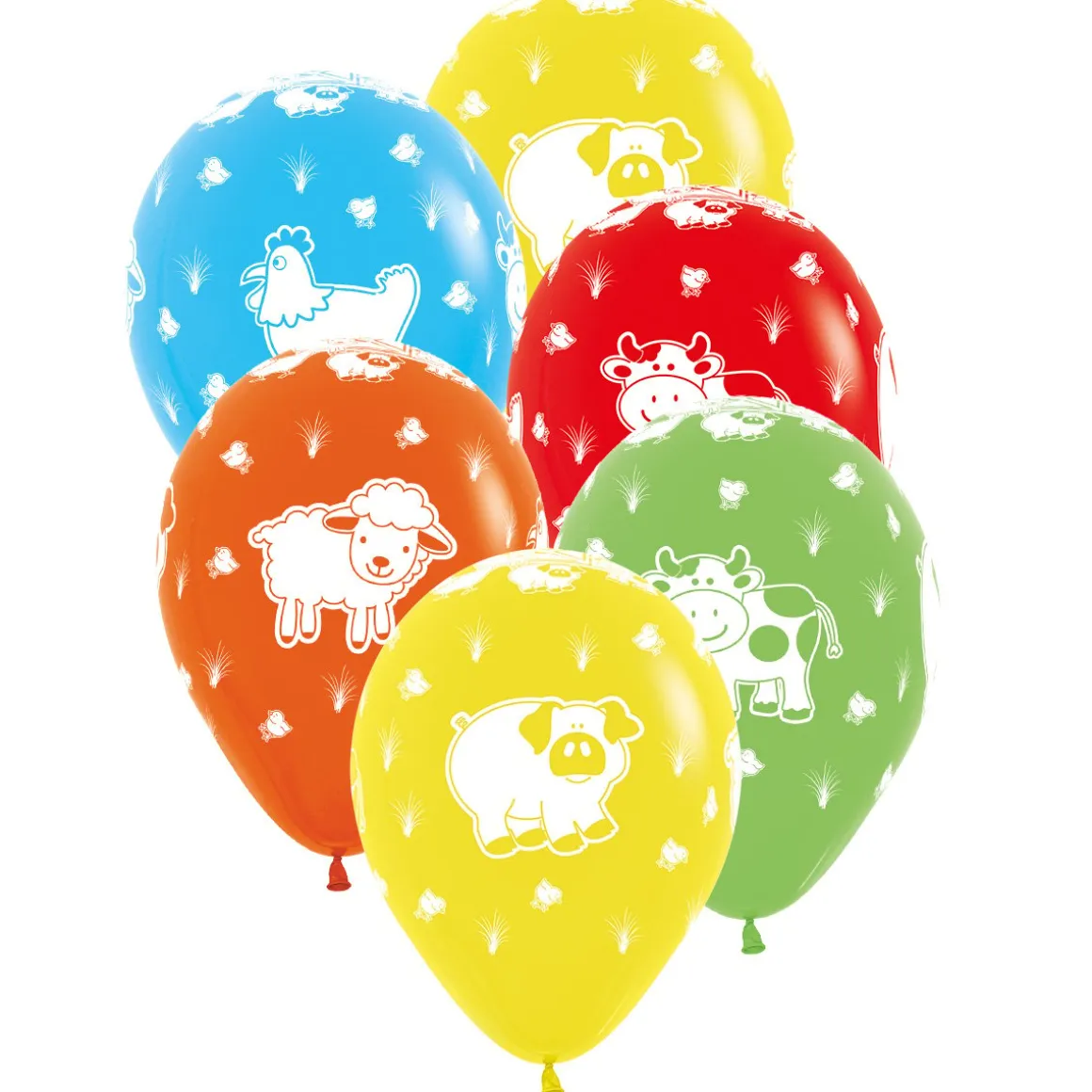 Ballonger, gårdens djur 6 st