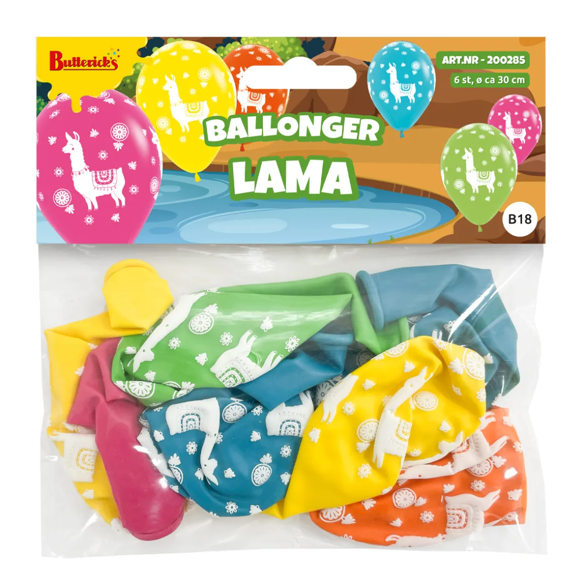 Ballonger, lama 6 st