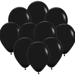 Ballonger, nattsvart 30 cm 10 st