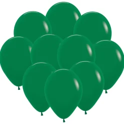 Ballonger, skogsgrön 30 cm 10 st