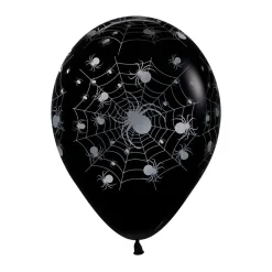 Ballonger, spindlar svarta 6 st