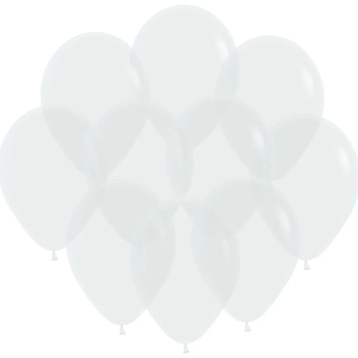 Ballonger, transparent 30 cm 10 st