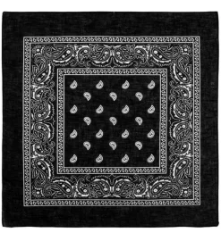 Bandana, svart 55x55 cm