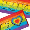 Banner, regnbåge love 74x220 cm