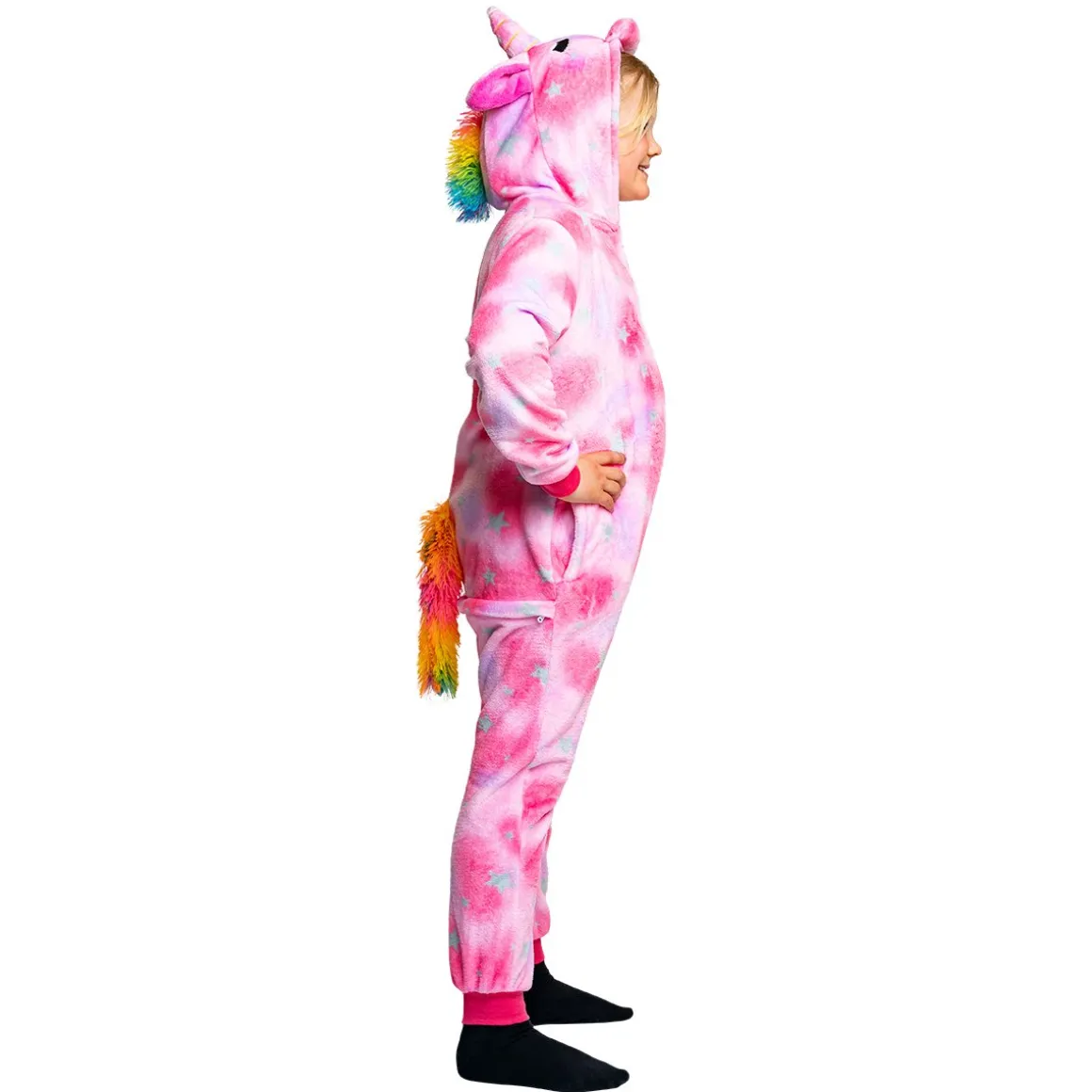 Barndräkt, enhörning rosa 110/116 cl