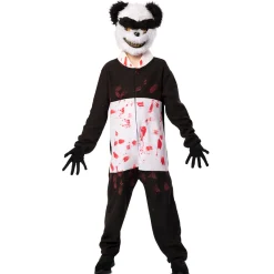 Barndräkt, zombie panda 110/116 cl