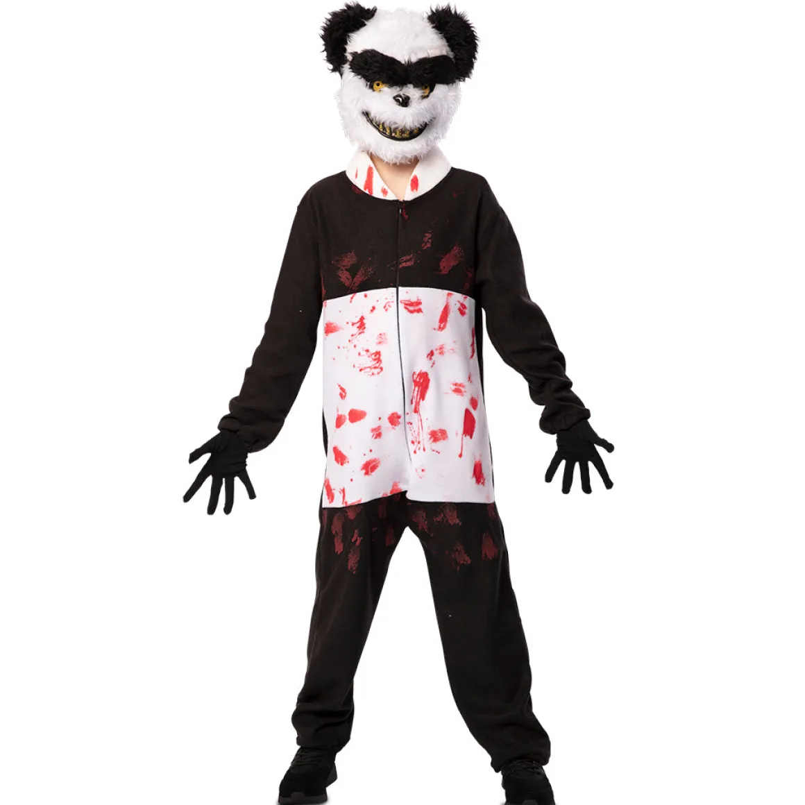 Barndräkt, zombie panda 110/116 cl