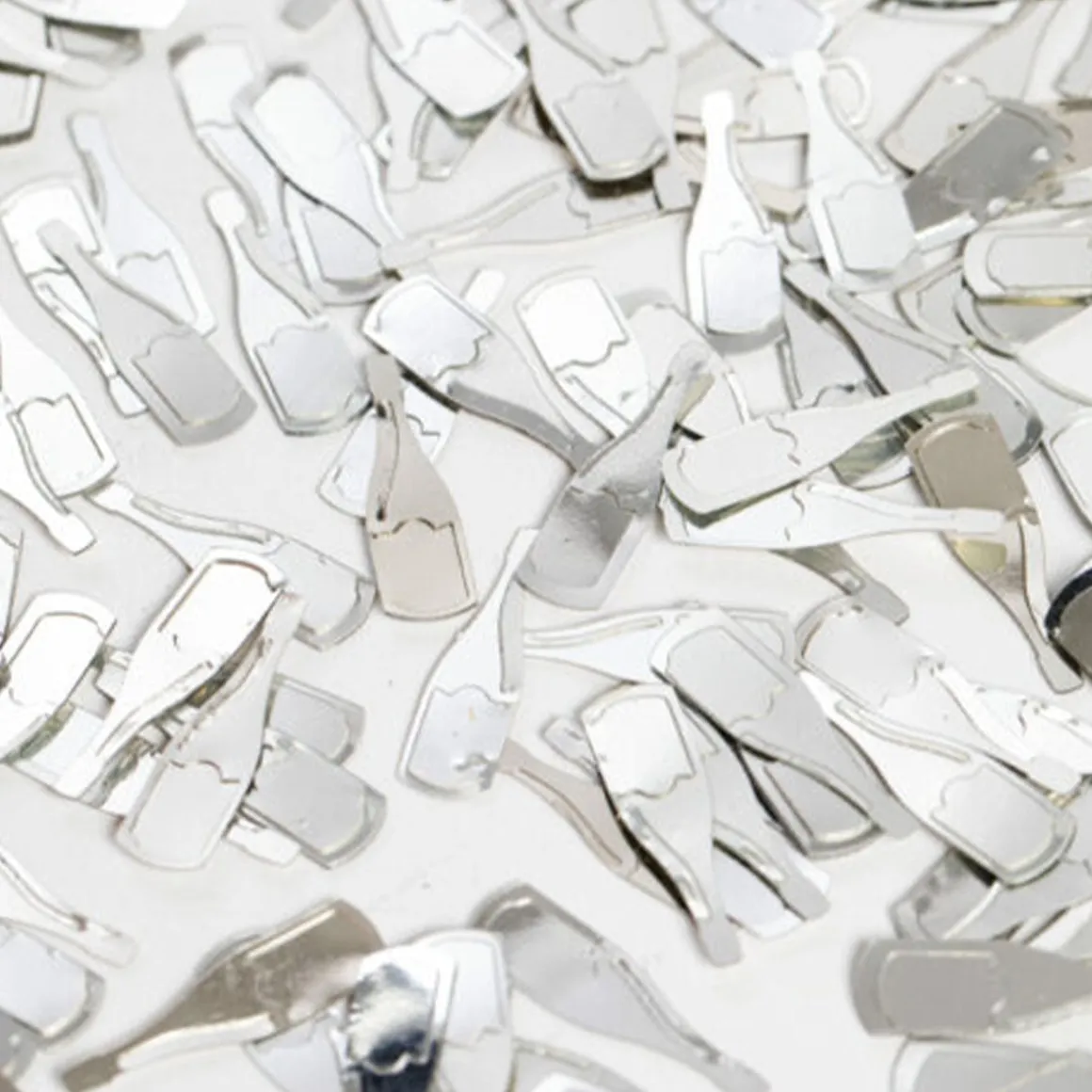 Bordskonfetti, Champagneflaska silver 14 g