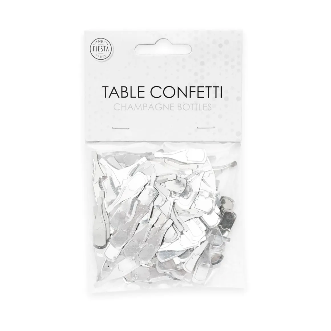 Bordskonfetti, Champagneflaska silver 14 g