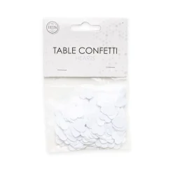 Bordskonfetti, hjärtan vita 14 g