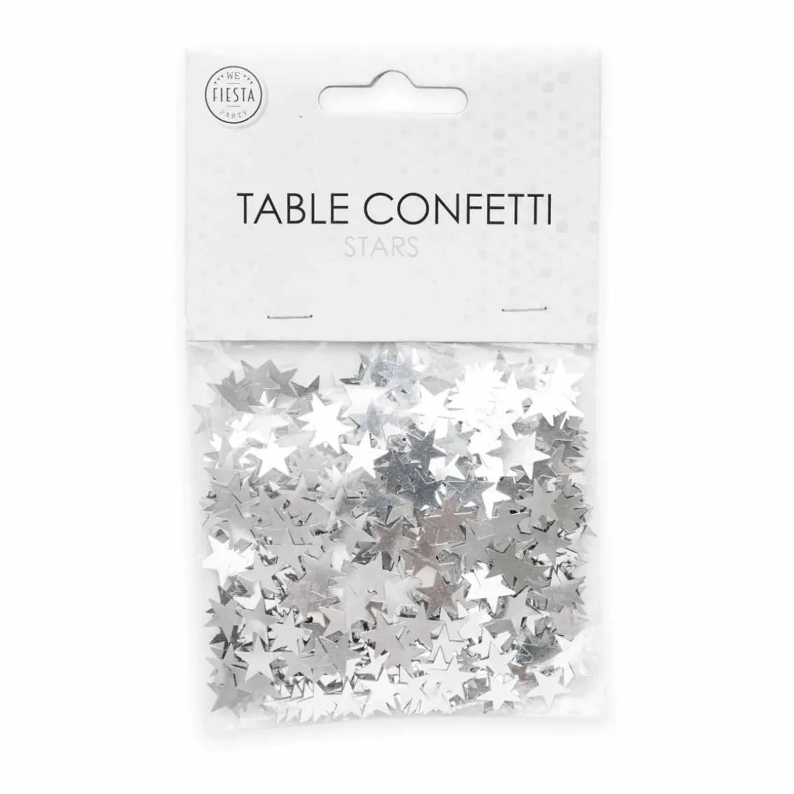 Bordskonfetti, stjärnor silver 14 g
