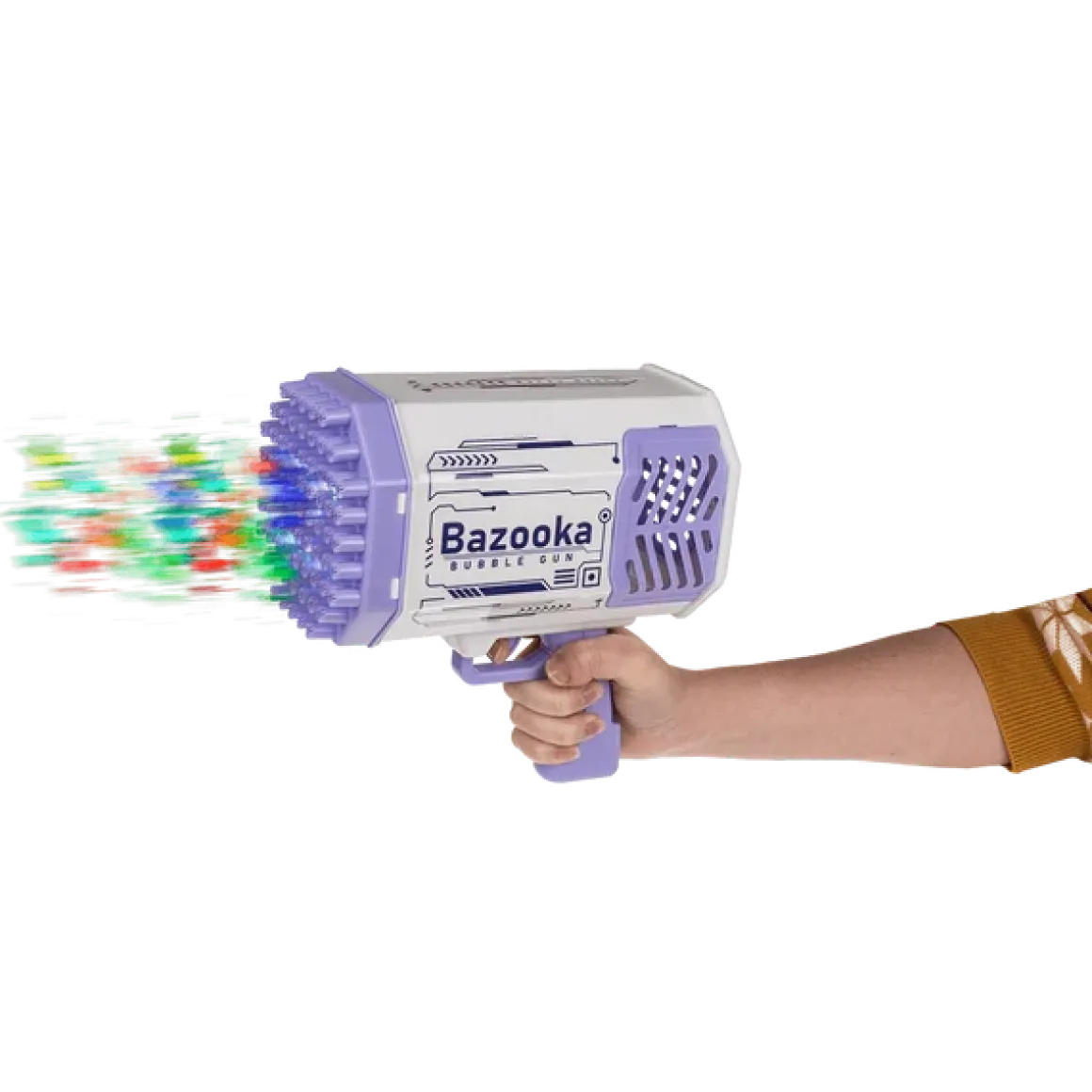 Bubbelpistol med LED, Bazooka