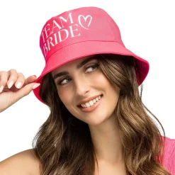 Bucket hat, team bride rosa