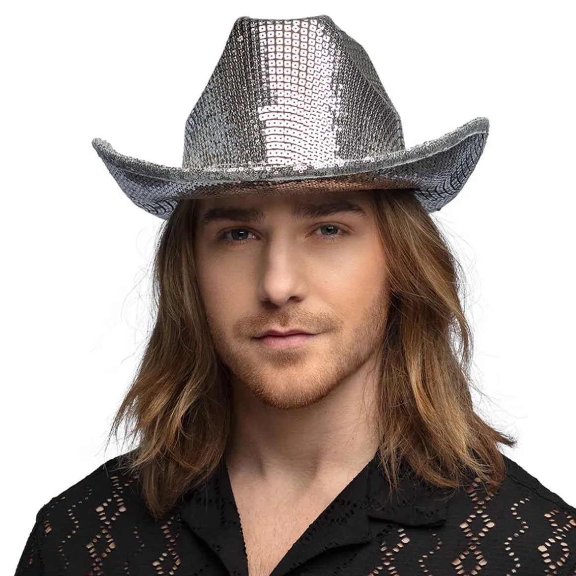 Cowboyhatt, groovy silver