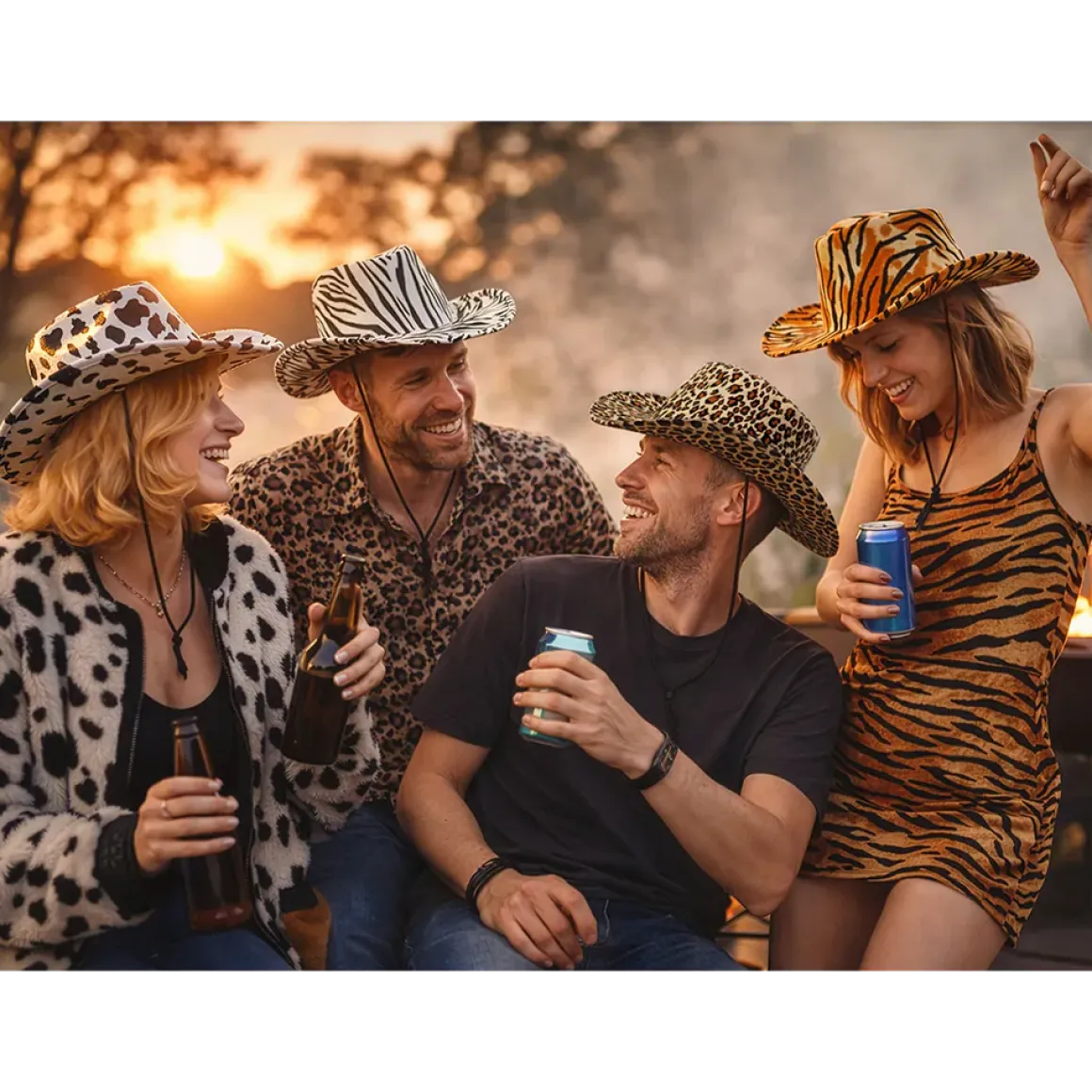 Cowboyhatt, leopard