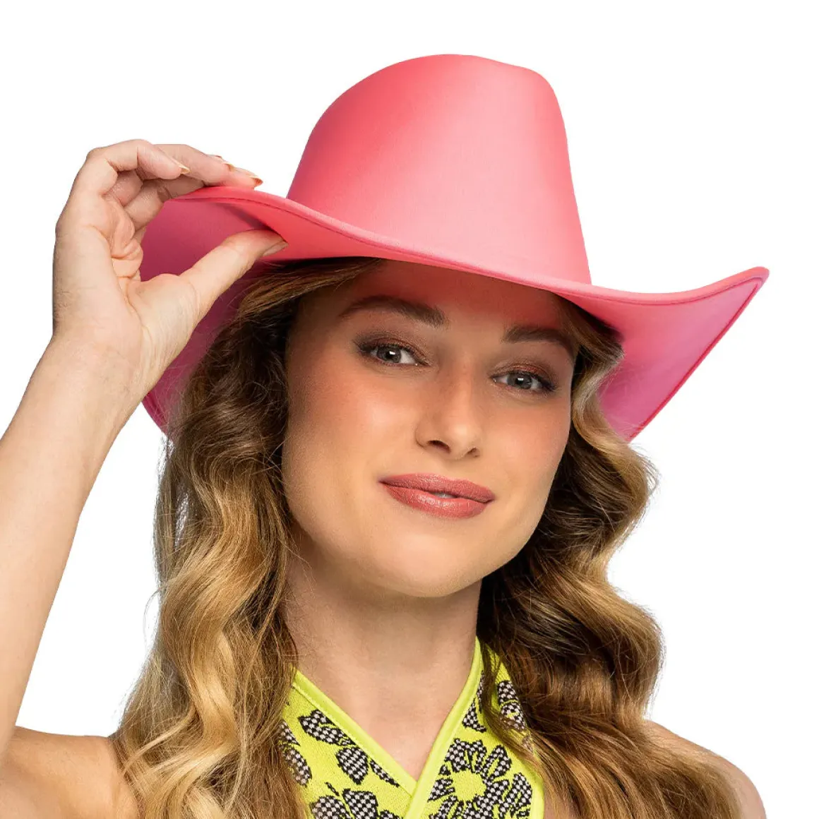Cowboyhatt, neon rosa