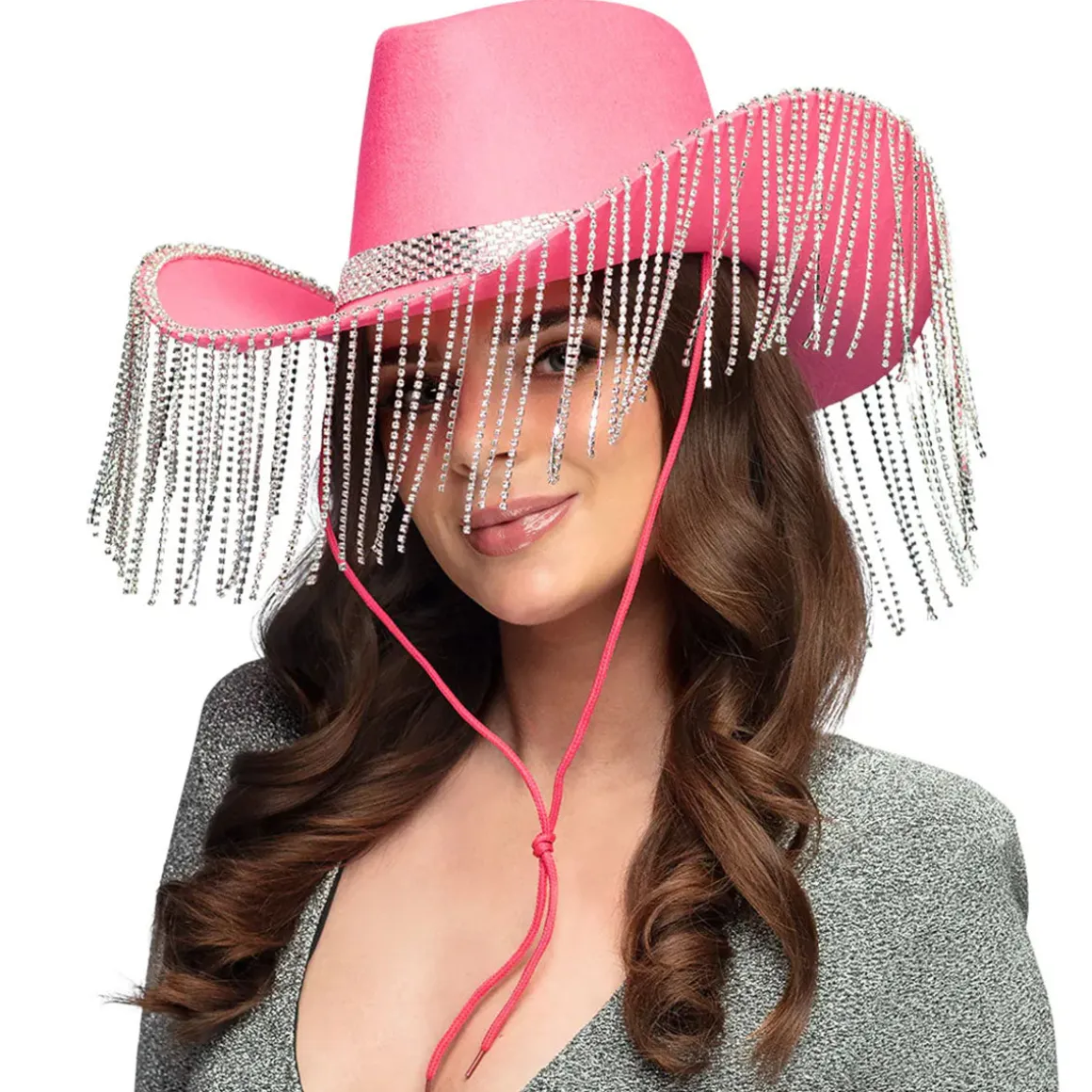 Cowboyhatt, showgirl rosa