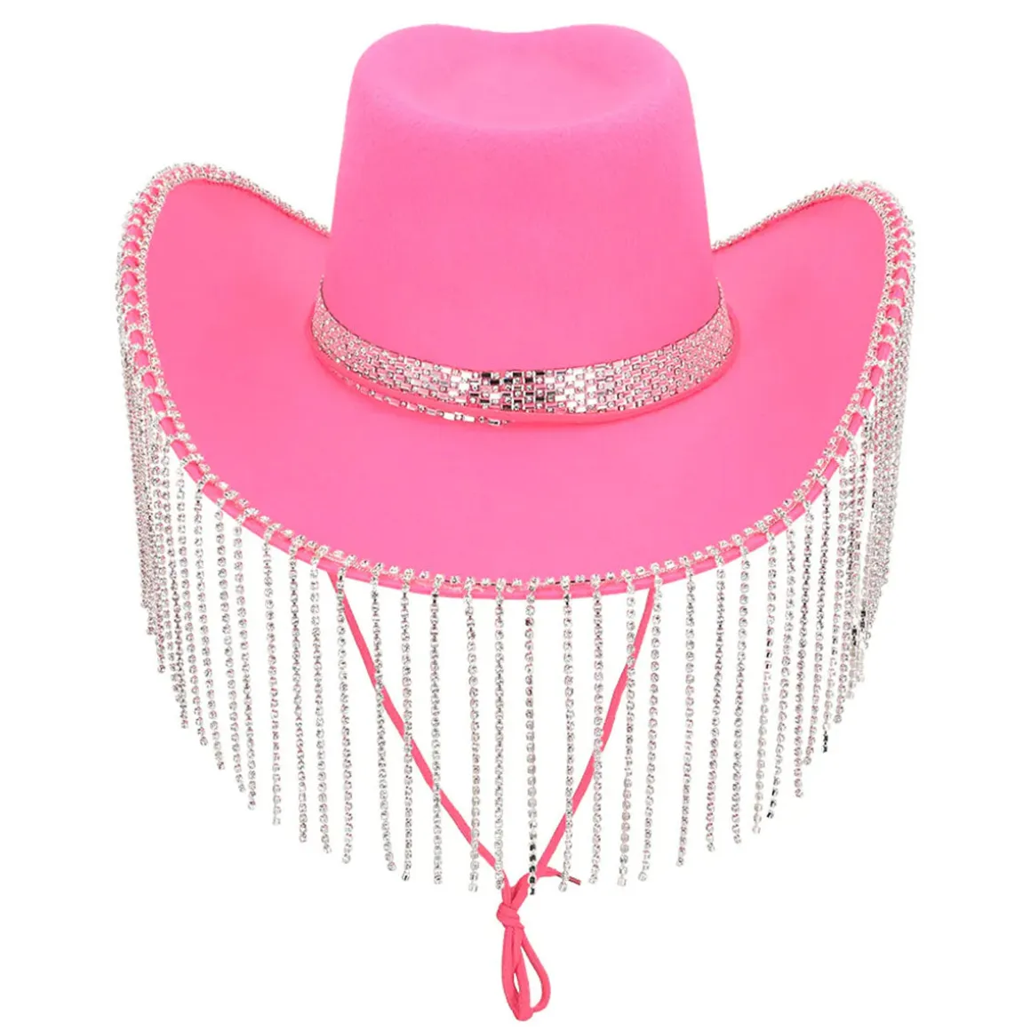 Cowboyhatt, showgirl rosa