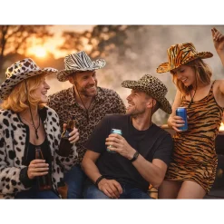 Cowboyhatt, zebra
