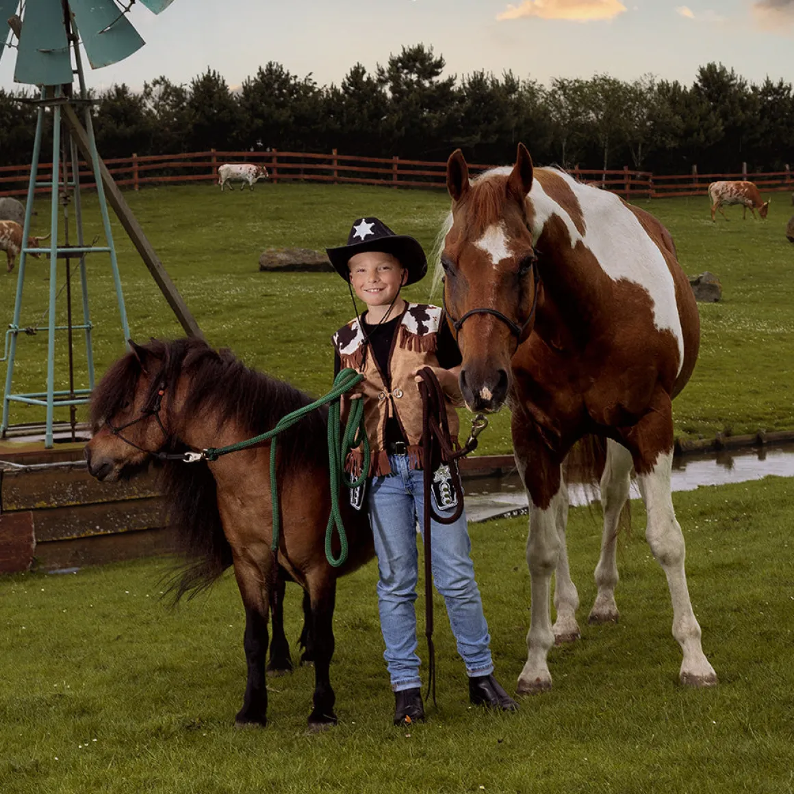 Cowboyväst barn, vilda västern 4-6 år