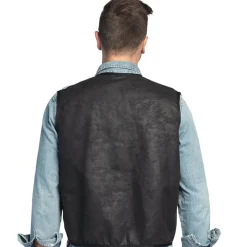 Cowboyväst, svart L/XL