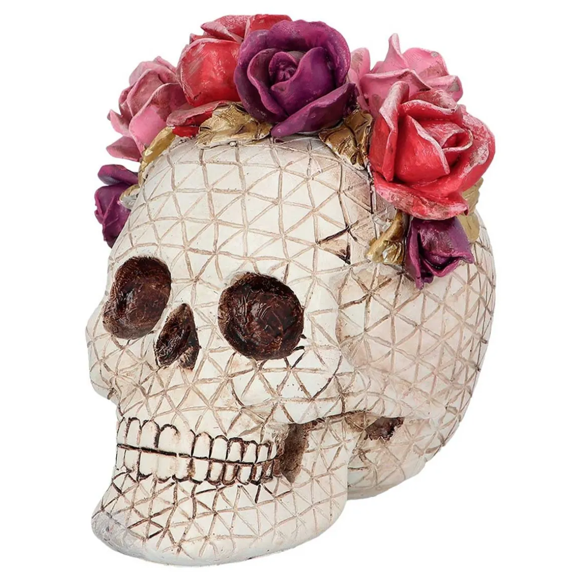 Dödskalle, Señora Rosa 15x14x15 cm