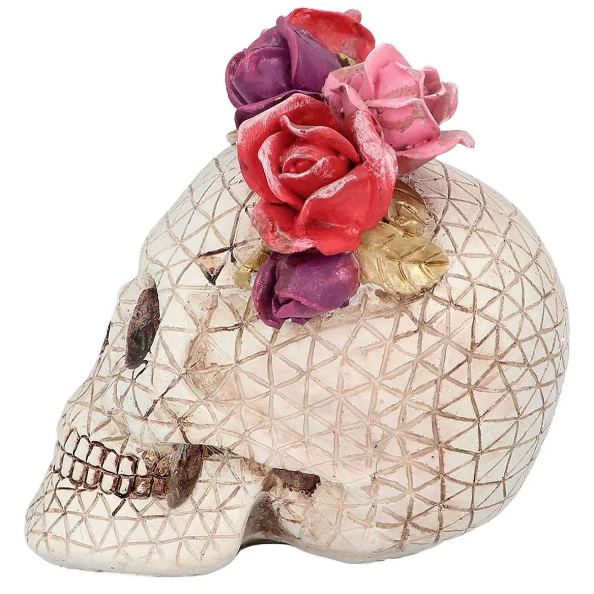 Dödskalle, Señora Rosa 15x14x15 cm