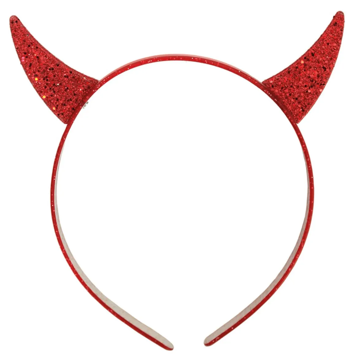 Diadem, djävulshorn glittrig