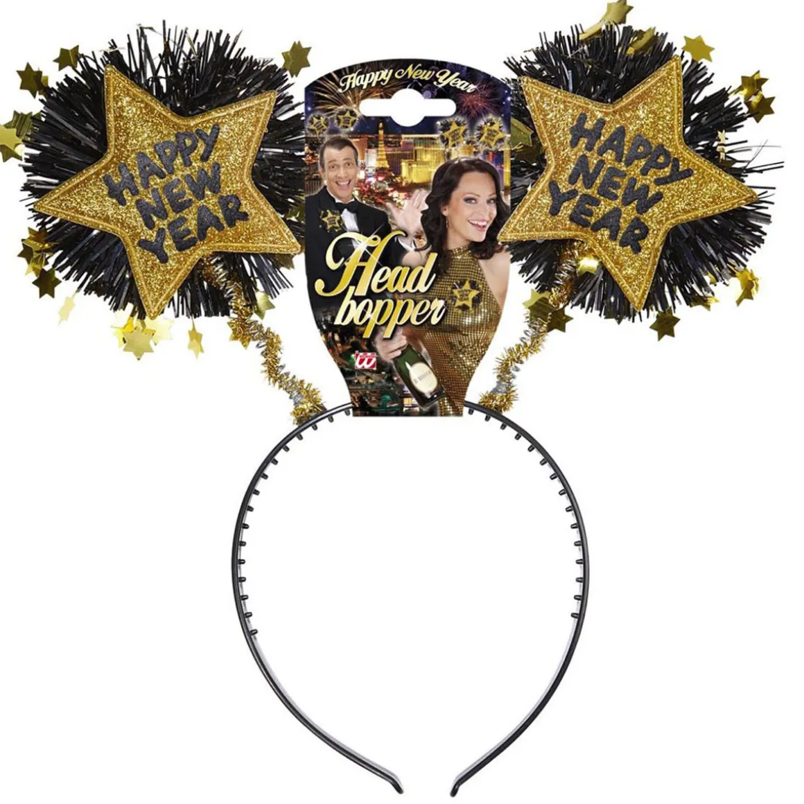 Diadem, guld happy new year