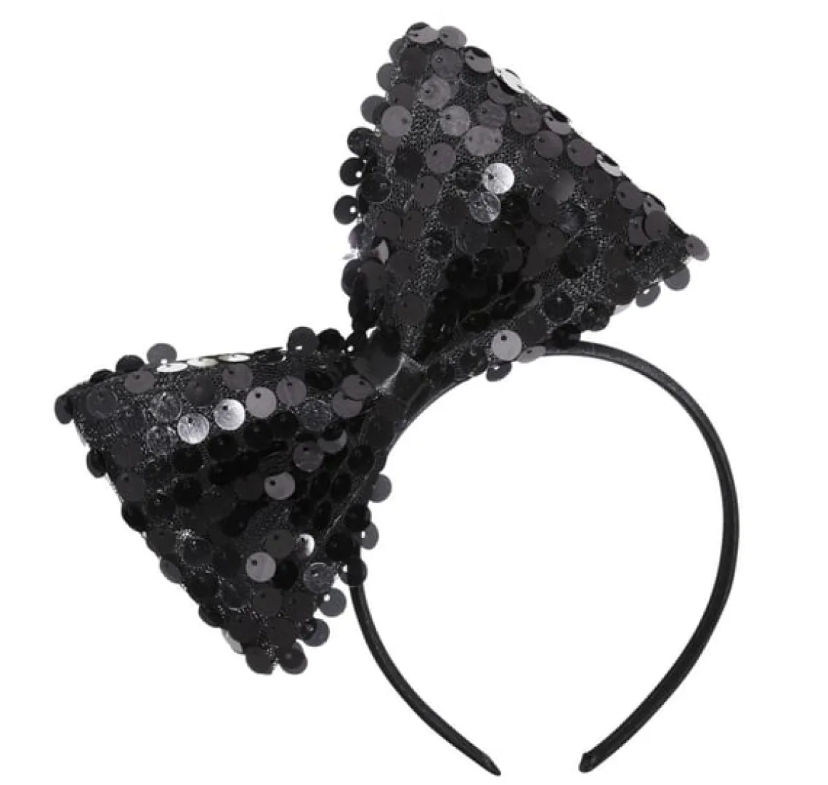 Diadem, rosett svart