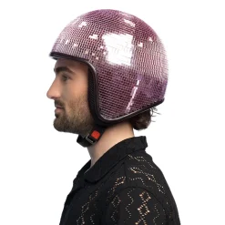 Discohjälm, rosa