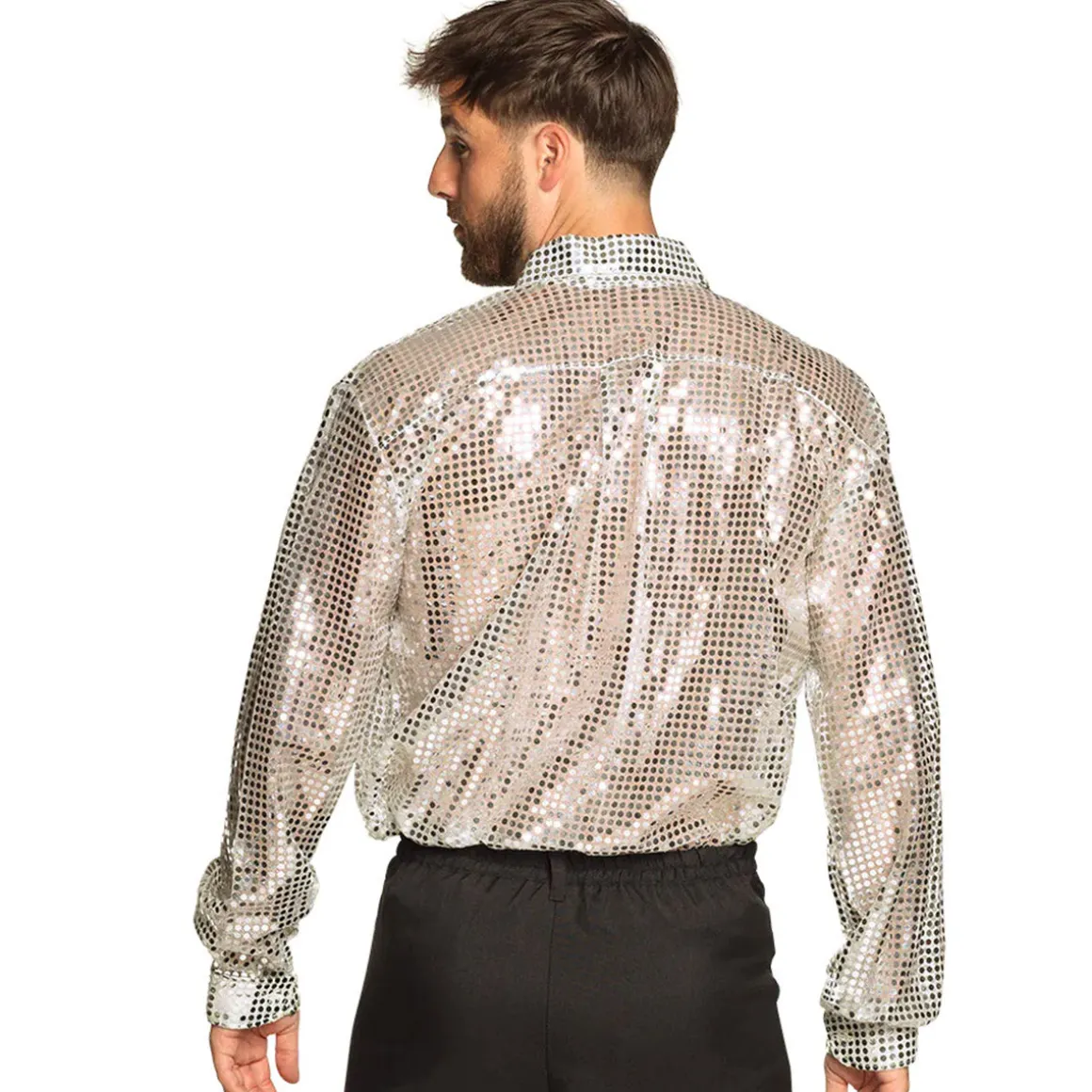 Discoskjorta, silver