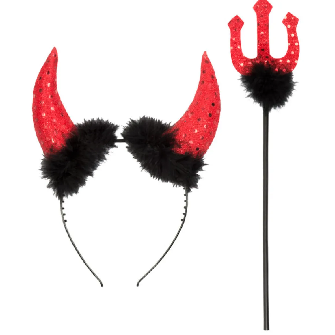 Djävulset, horn och gaffel 40 cm