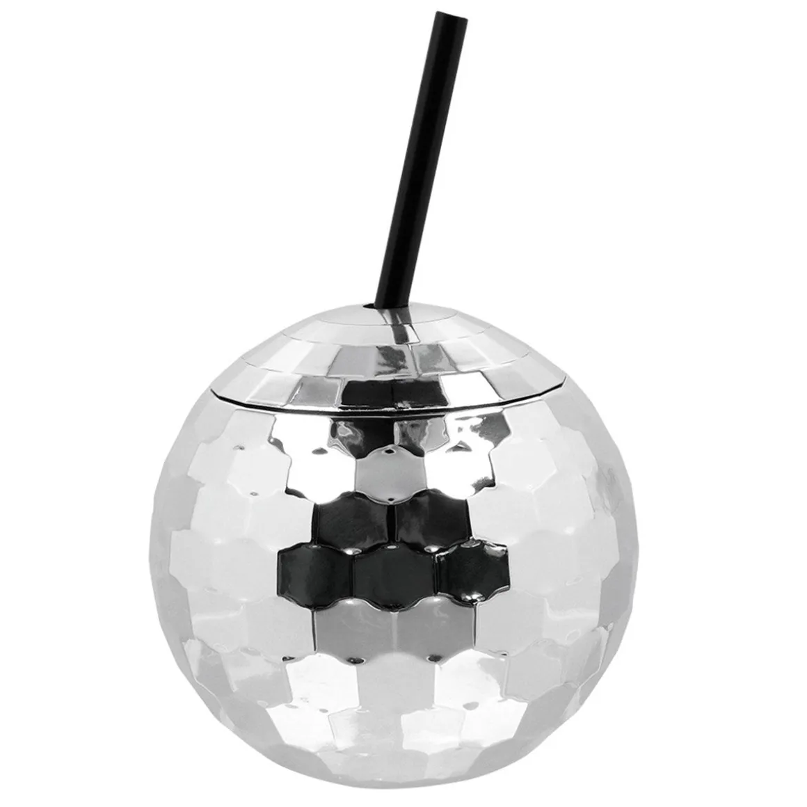 Drinkglas, discoboll silver