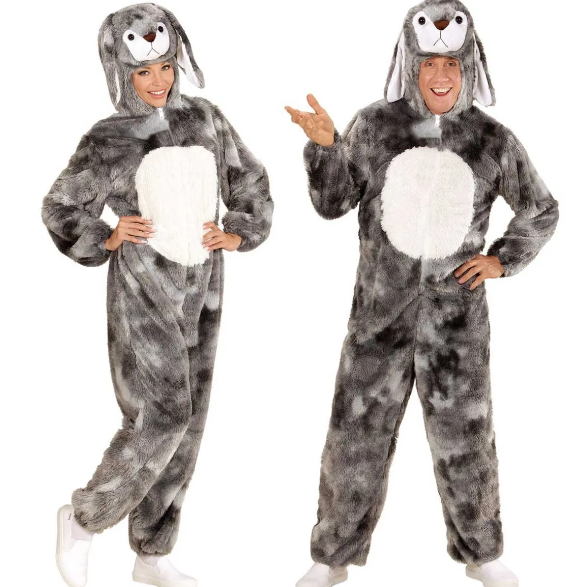 Dräkt, bunny grå M/L