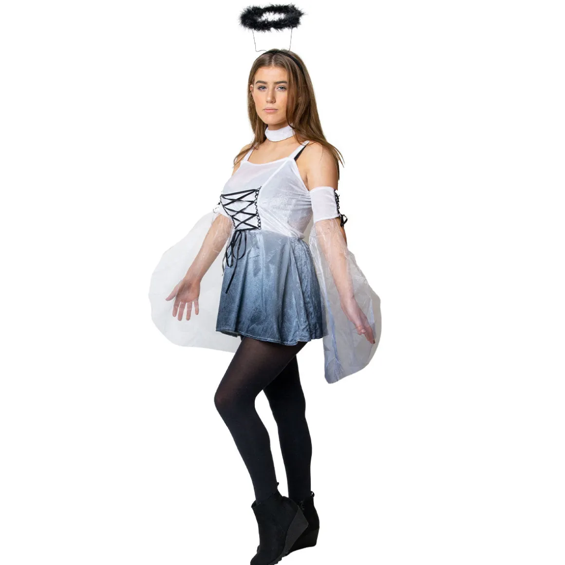 Dräkt, mörk ängel