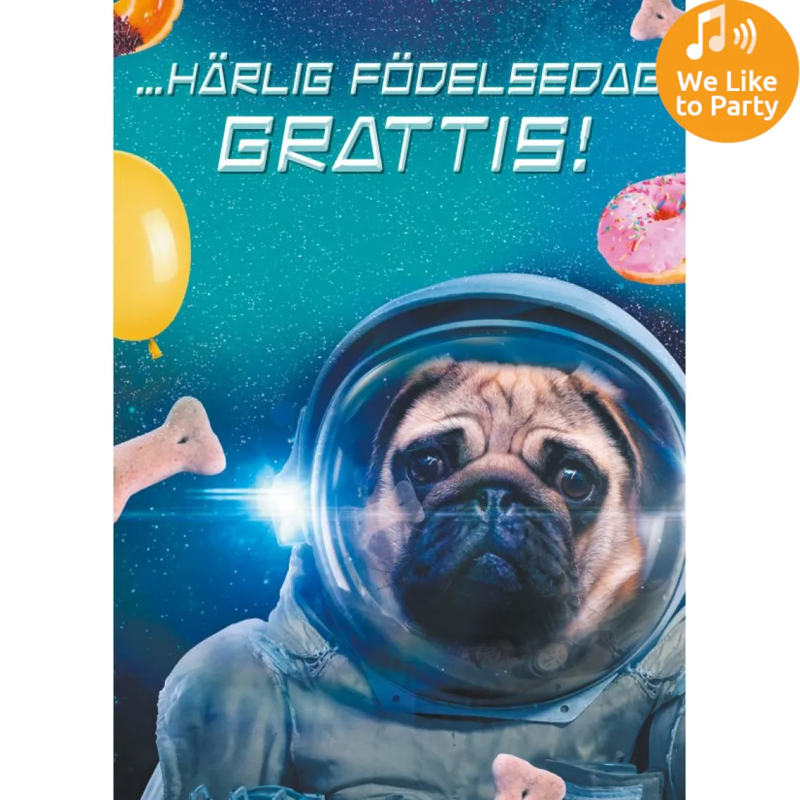 Dubbla kort med ljudeffekt, utomjordiskt