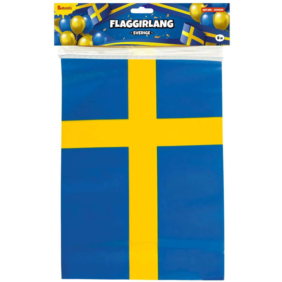 Flaggirlang, Sverige 6 m