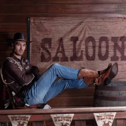 Flaggirlang, wild west 6 m
