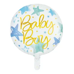 Folieballong, baby boy 46 cm