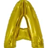 Folieballong, bokstav guld A 86 cm