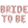 Folieballong, Bride to be roséguld 340x35 cm