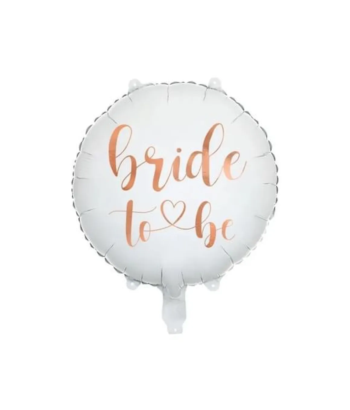 Folieballong, bride to be vit 45 cm