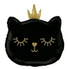 Folieballong, cat princess black 66 cm