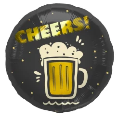 Folieballong, cheers beer 45 cm