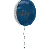 Folieballong, elegant true blue 45 cm